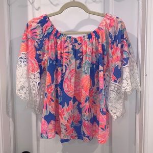 Lilly Pulitzer Zaylee Off the Shoulder Top